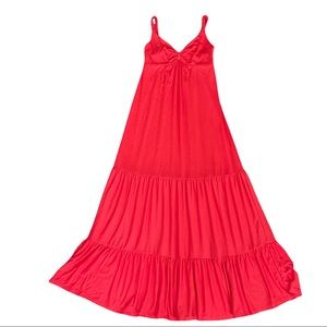 Old Navy orange/red maxi dress